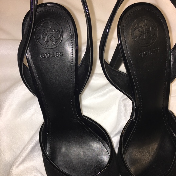 Guess NWOT Lucite Ankle Strap Platform Heels 9.5 - Picture 4 of 8